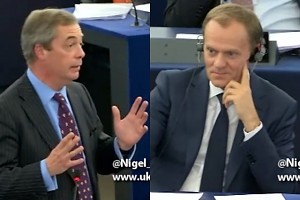 Nigel Farage masakruje Tuska w Parlamencie Europejskim