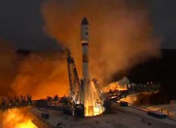 Start rosyjskiej rakiety Sojuz