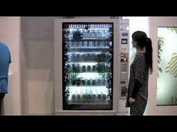 Transparentny automat do napojów