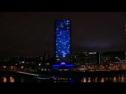 Reklama 4D na wieżowcu w Londynie