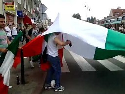 Kibice Włoch w Gdańsku