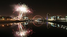 Niegrzeczne fajerwerki w Glasgow