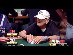 96-latek pokazuje, jak grać w pokera