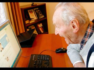 Pierwsze kroki dziadka (92 lata) w internecie