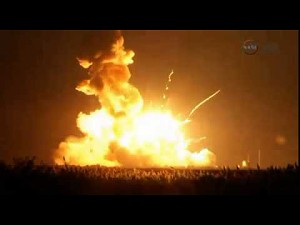 Eksplozja rakiety Antares, która miała dostarczyć zapasy dla ISS