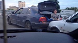 Holowanie samochodu po rosyjsku