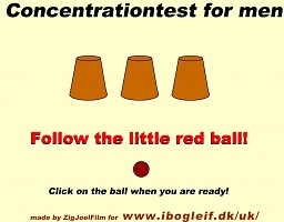 Concentration test for men