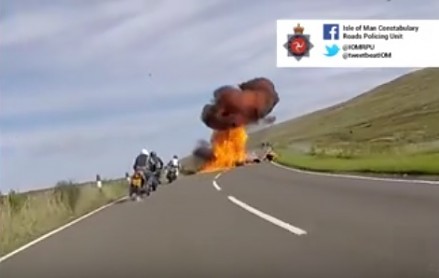 Wypadek motocyklowy na wyspie Man. Matka opublikowała to nagranie ku przestrodze