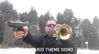 Cover motywu z Mario na dwóch instrumentach