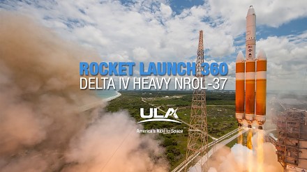 Start rakiety Delta IV Heavy z bliska