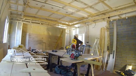 Time lapse - budowanie pokoju kinowego