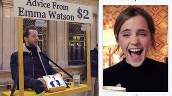 Emma Watson za dwa dolary udzielała porad nieznajomym