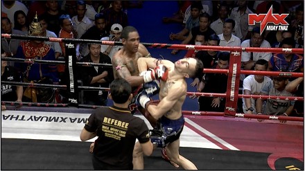 Pierwszy w historii Muay Thai podwójny nokdaun