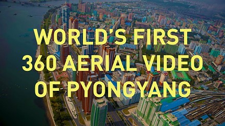 Pierwsze powietrzne wideo 360° z Pjongjangu