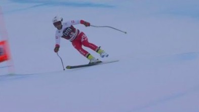 Paweł Babicki zjeżdża na jednej narcie w Bormio