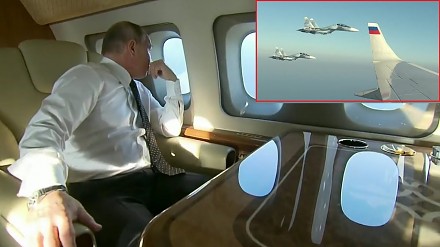 Reakcja Putina na eskortę myśliwców