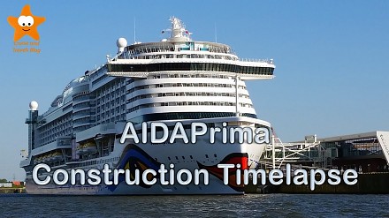 Piękny timelapse z budowy statku AIDAprima
