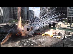 Niesamowite eksplozje z planu filmowego Transformers 3