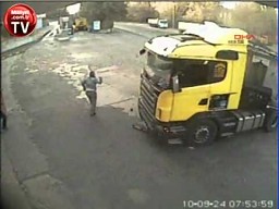 Zderzenie ciężarówek